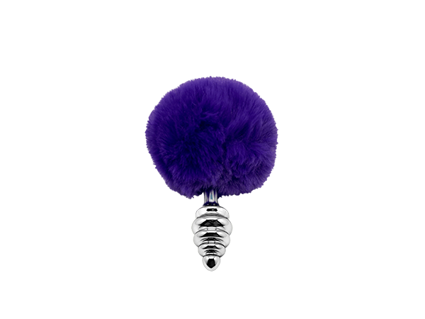 анальная пробка metal anal fluffly twist plug s dark purple 71009al в Сочи