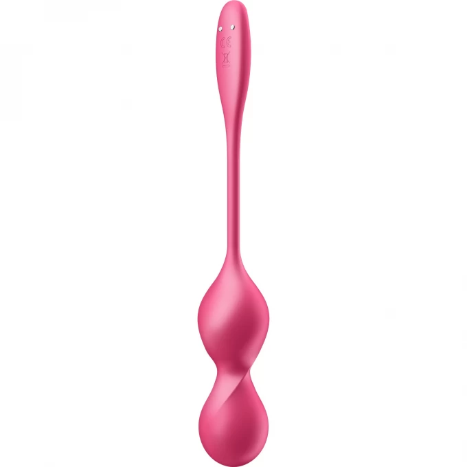 вагинальные шарики с вибрацией satisfyer love birds 2 connect app, с пультом ду, красный, 22,2 см в Сочи