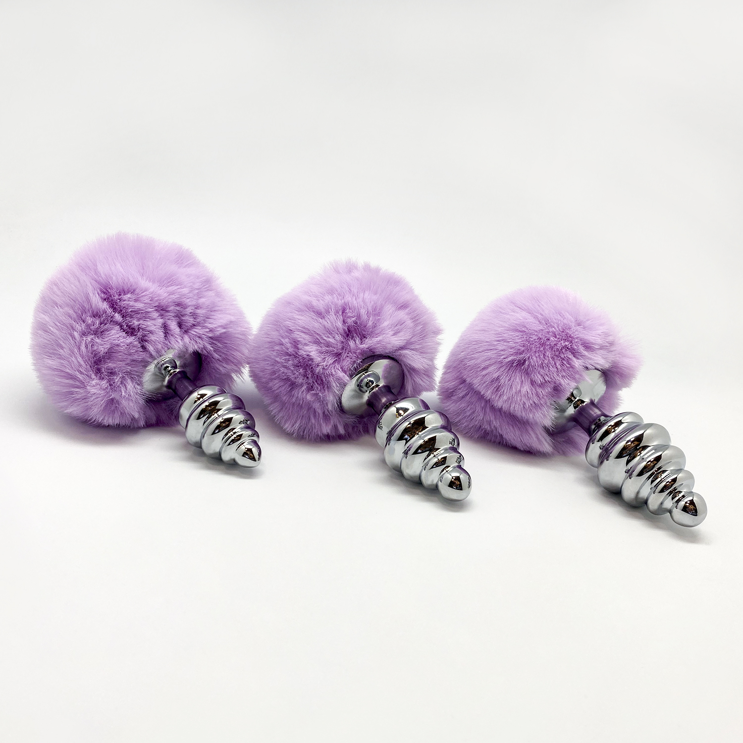 анальная пробка metal anal fluffly twist plug s purple 70390al в Сочи