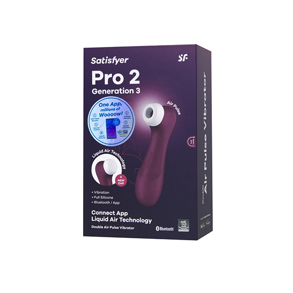 клиторальный вибростимулятор satisfyer pro 2 generation 3 with liquid air, бордовый в Сочи