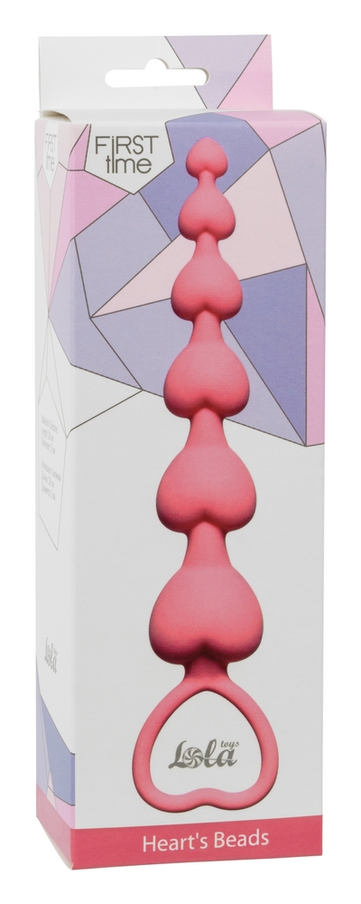 анальная цепочка heart's beads  pink 4101-01lola в Сочи