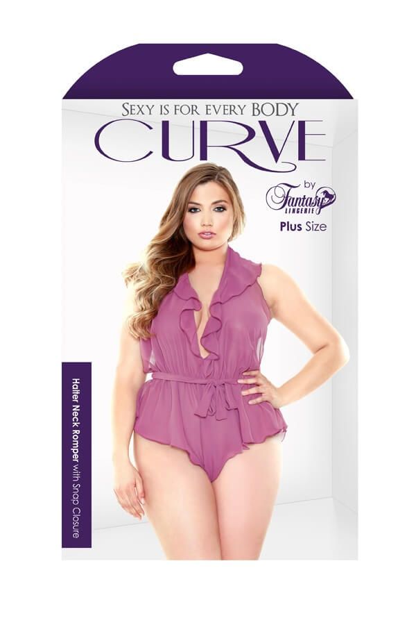 Эротическое боди fantasy lingerie halter neck romper, розовое в Сочи