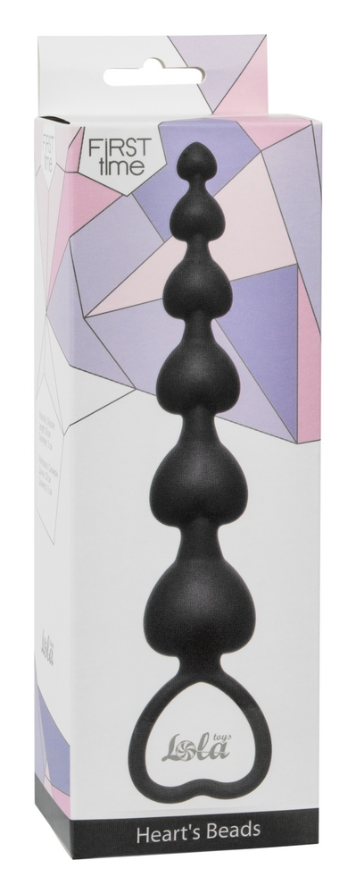 анальная цепочка heart's beads black 4101-03lola в Сочи