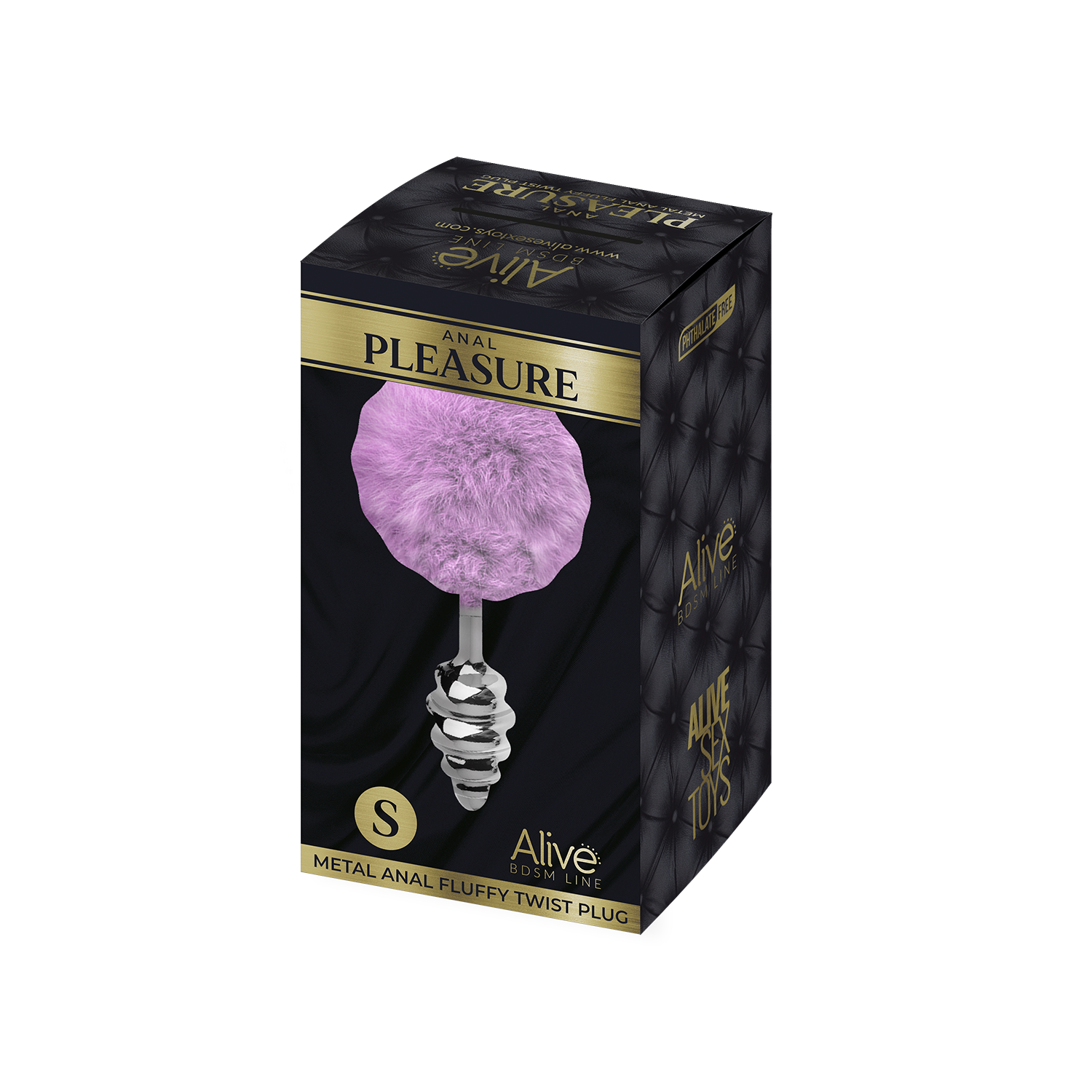 анальная пробка metal anal fluffly twist plug s purple 70390al в Сочи