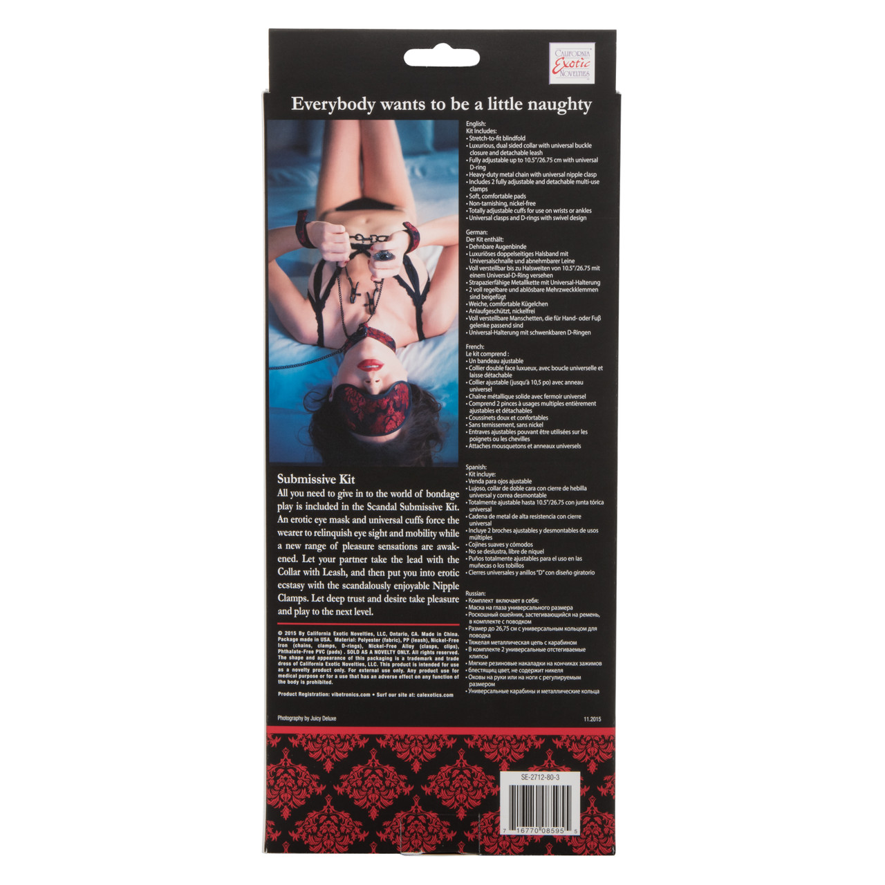 ошейник с наручниками (оковы, фиксаторы) scandal submissive kit в Сочи
