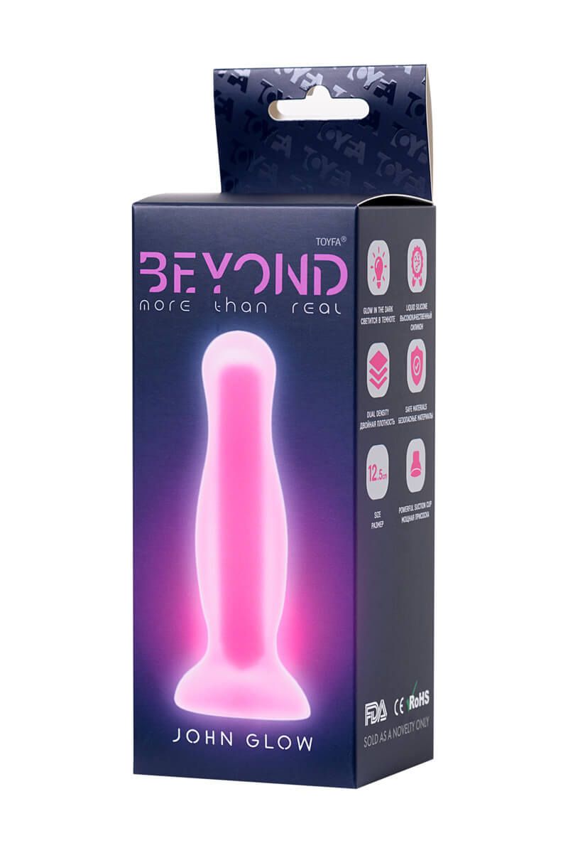 анальная втулка beyond by toyfa john glow, 12,5 см в Сочи