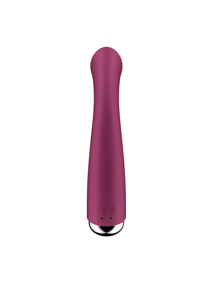 вибратор для точки g  с ротацией satisfyer spinning g-spot 1, силикон, бордовый, 16,8 см в Сочи