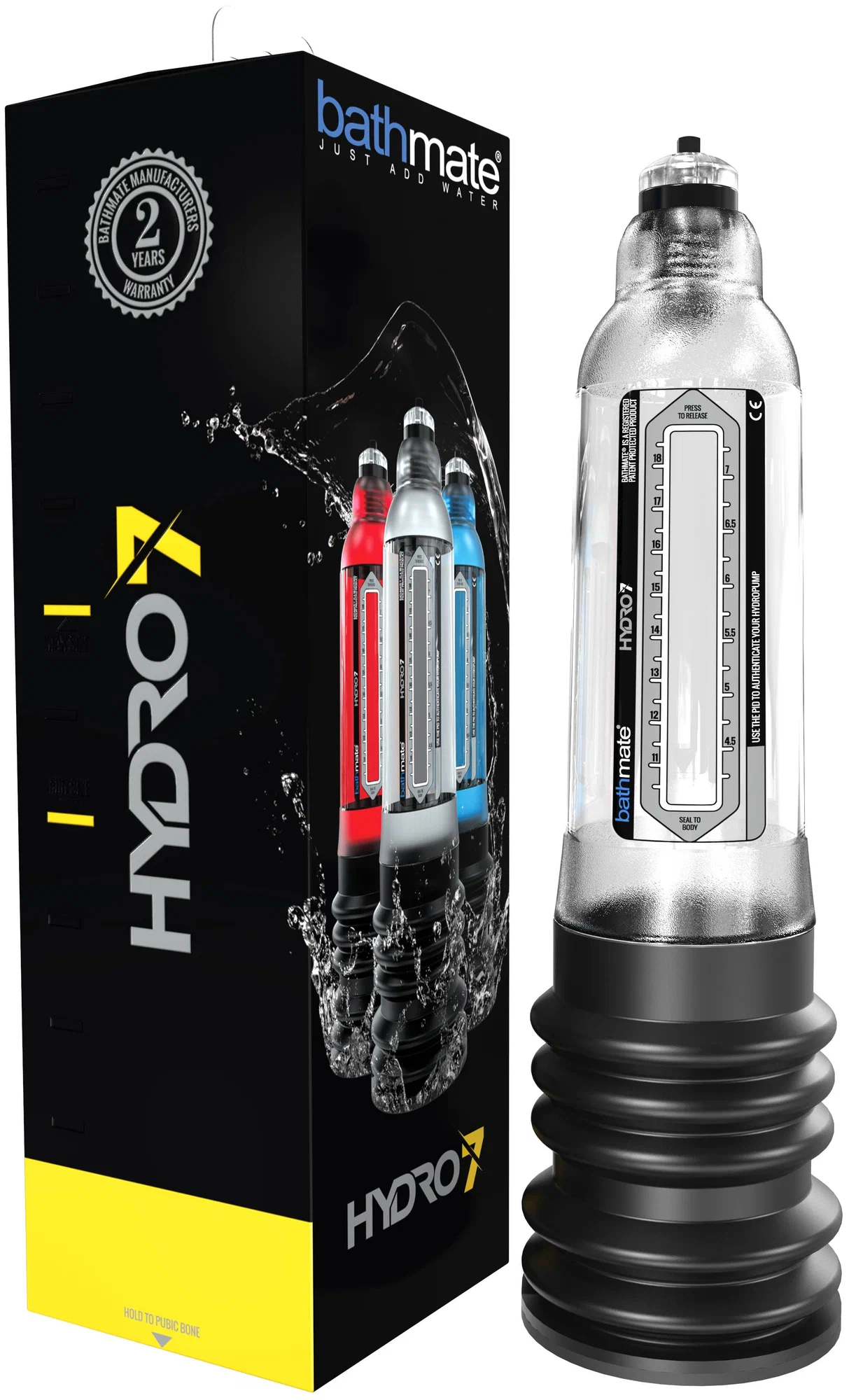 гидропомпа bathmate hydro7, abs пластик, прозрачная, 30 см в Сочи