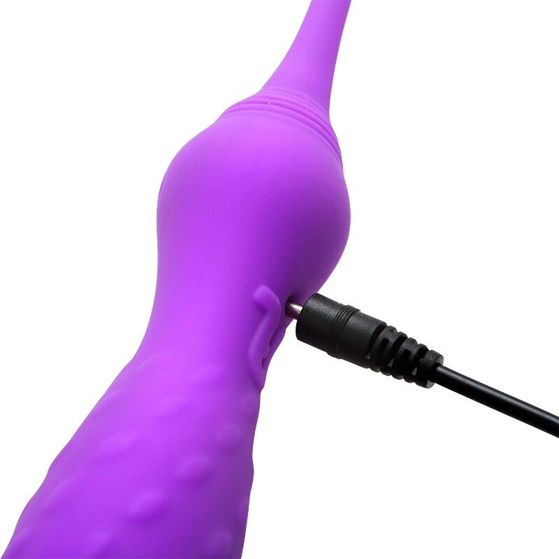 вибратор adrien lastic 2х со сменными насадками, фиолетовый в Сочи