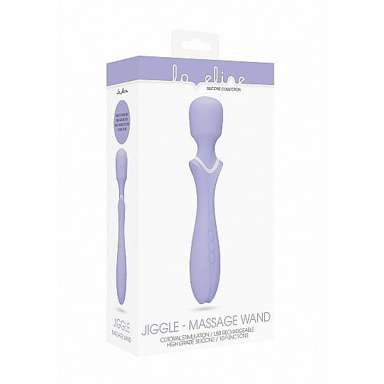 универсальный вибромассажёр loveline massage wand - jiggle, фиолетовый в Сочи