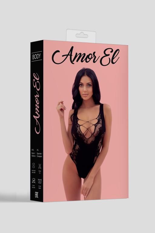 Эротическое боди amor el (s/l), черный в Сочи