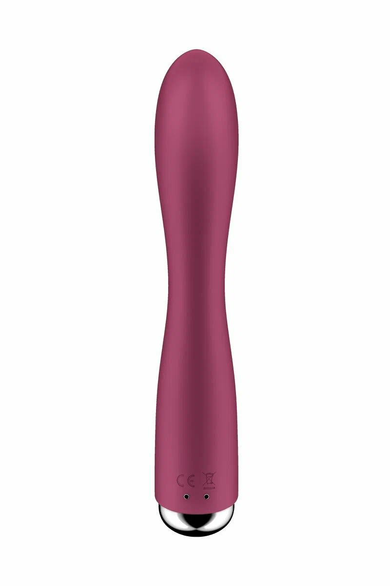 вибратор-кролик с ротацией satisfyer spinning rabbit 1, силикон, бордовый, 20,5 см в Сочи