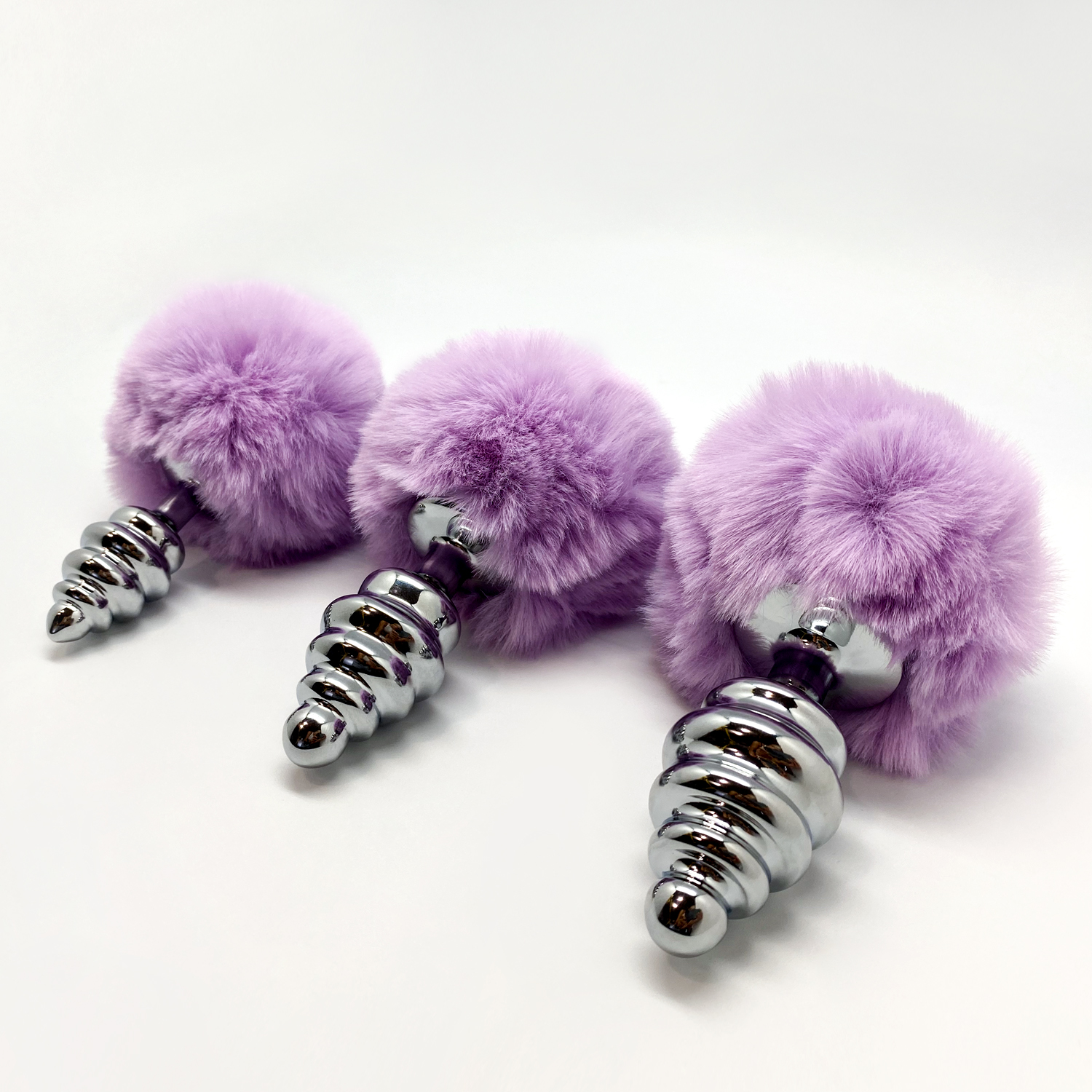 анальная пробка metal anal fluffly twist plug s purple 70390al в Сочи