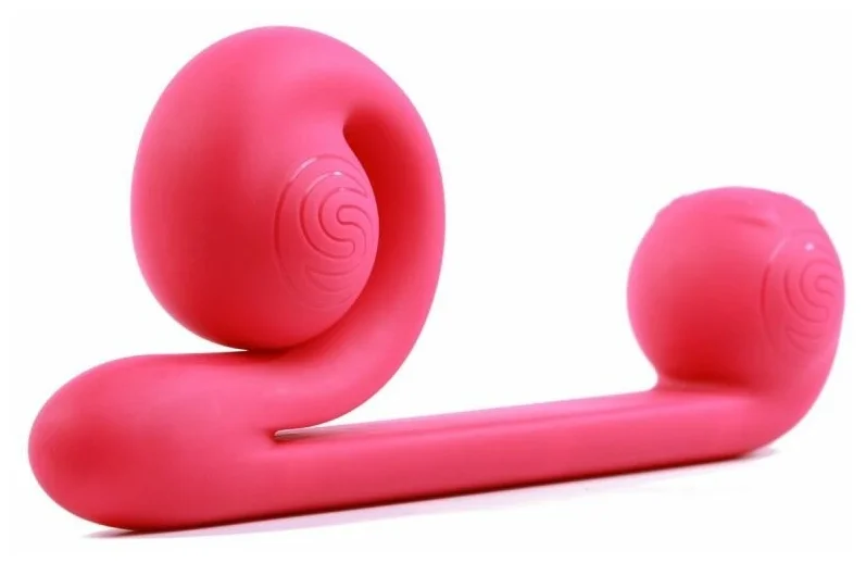 вибромассажер для двойной стимуляции snail vibe, розовый в Сочи