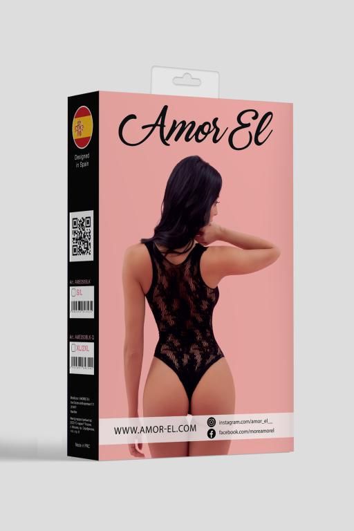 Эротическое боди amor el (s/l), черный в Сочи