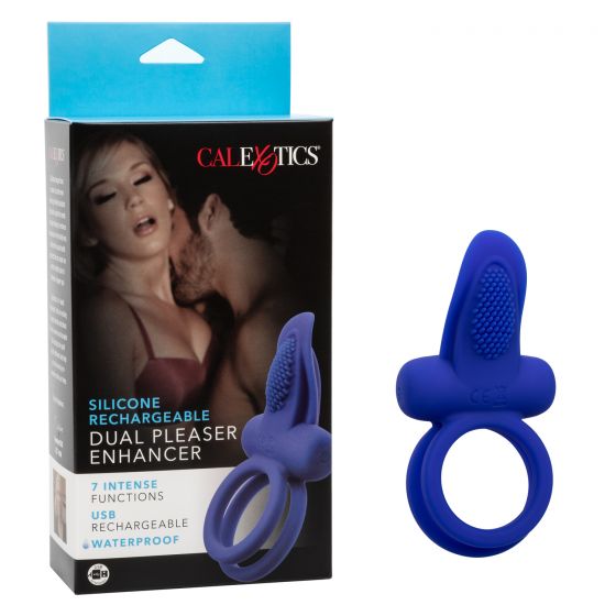 Перезаряжаемое эрекционное кольцо Dual Pleaser Enhancer