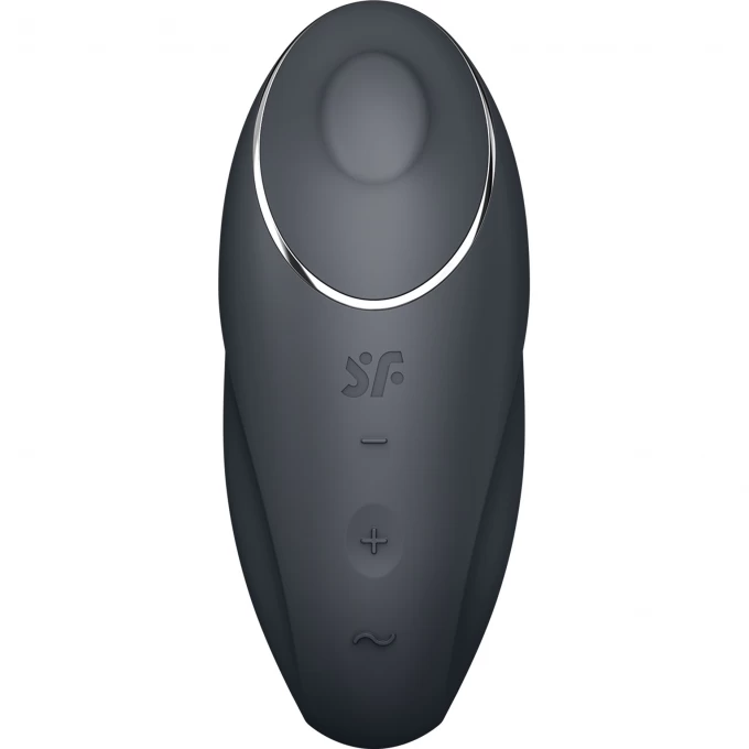 вибромассажер satisfyer tap & climax 1, силикон, серый, 11 см в Сочи