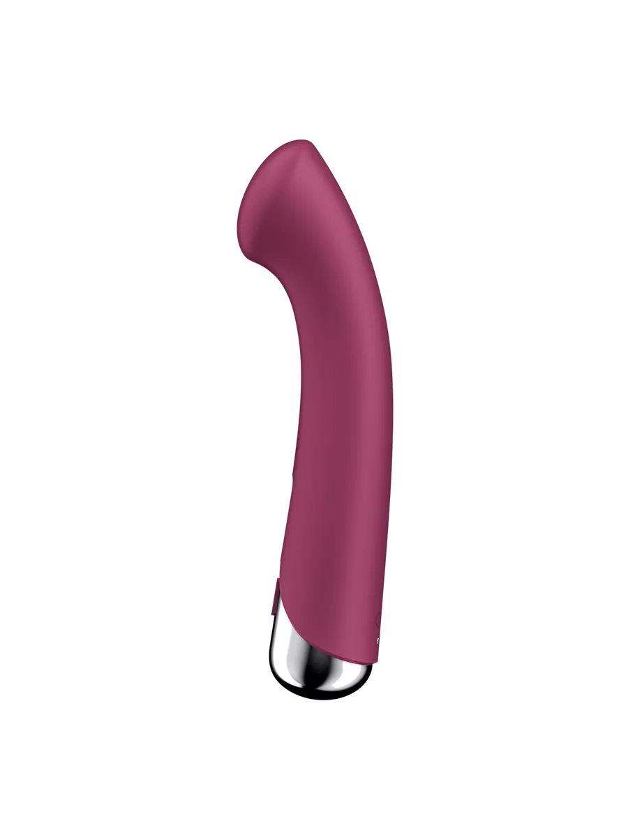 вибратор для точки g  с ротацией satisfyer spinning g-spot 1, силикон, бордовый, 16,8 см в Сочи