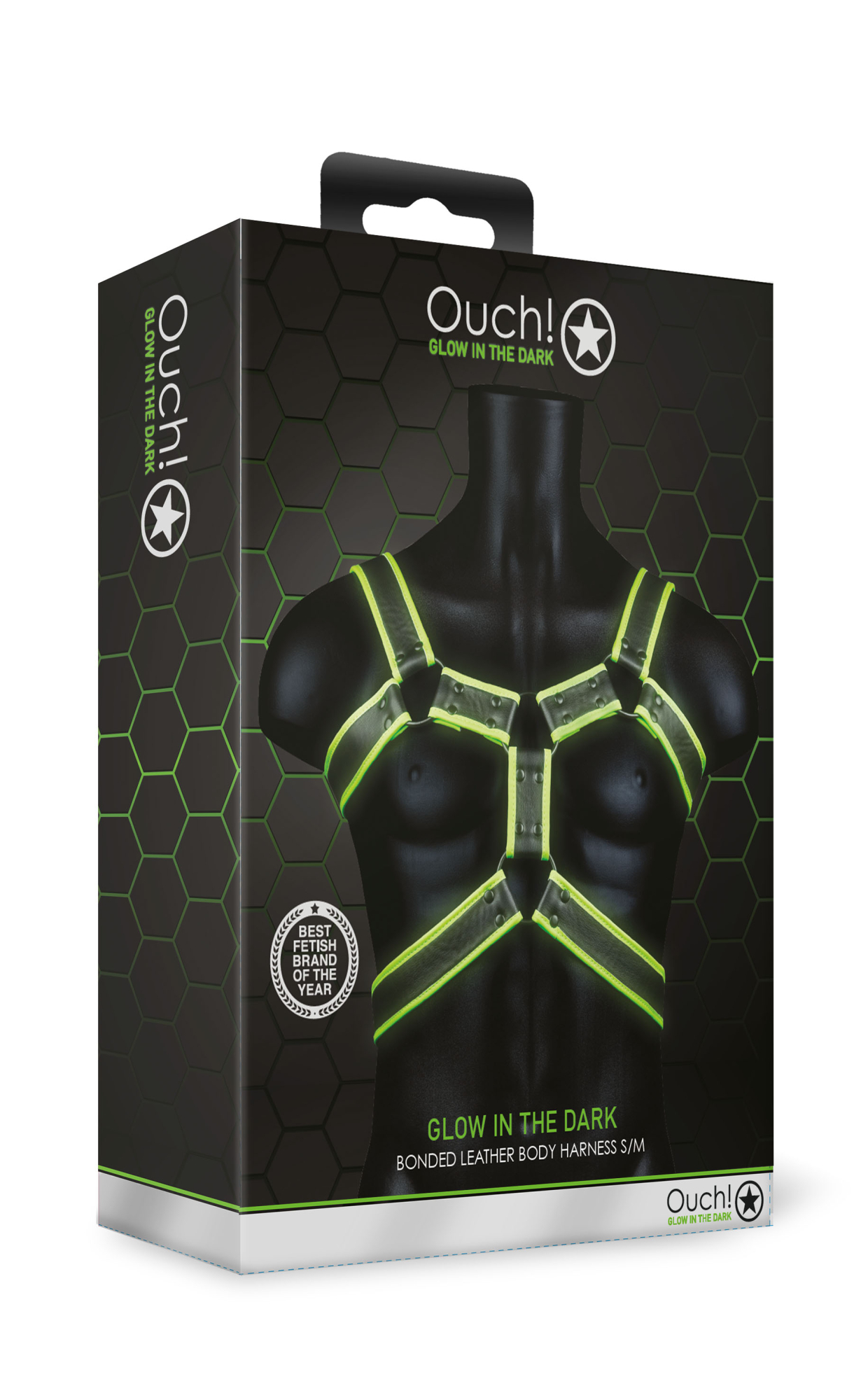 Портупея Body Harness - Glow in the Dark (S/M)
