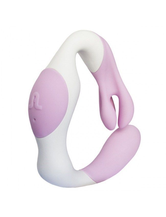 Вибратор Adrien Lastic O Venus, розово-белый