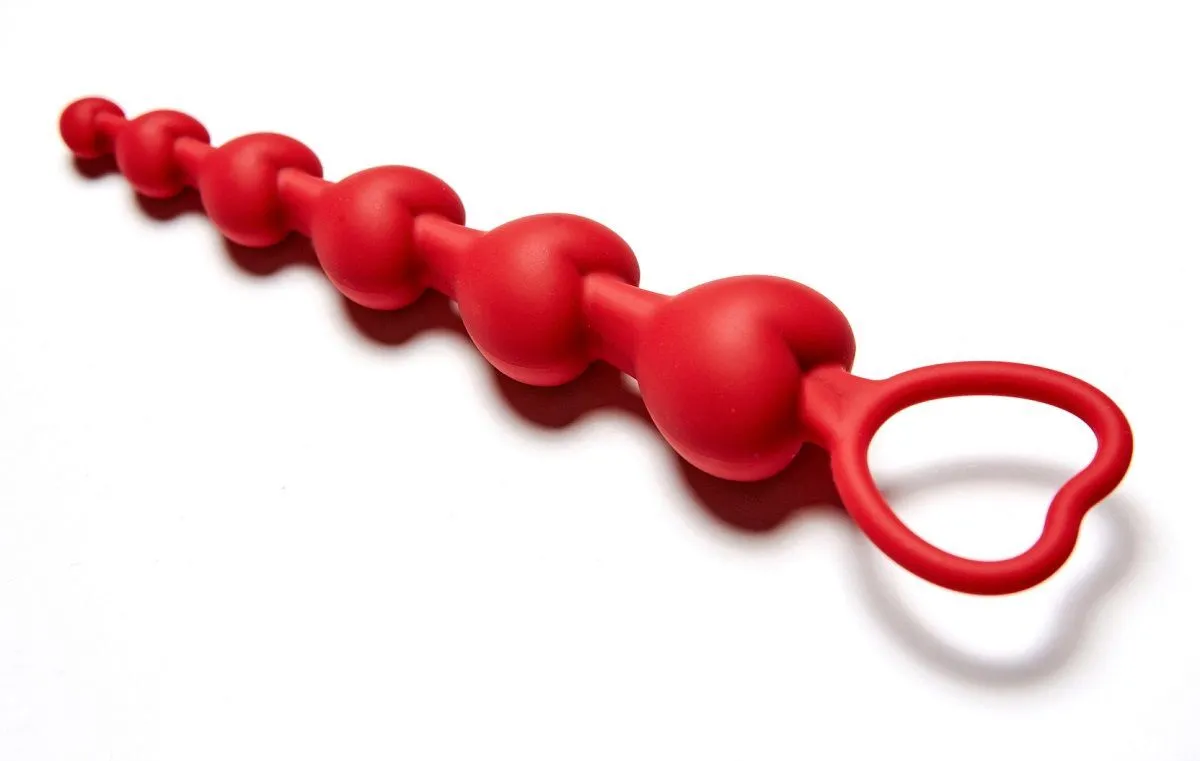 анальная цепочка love beam, красная в Сочи