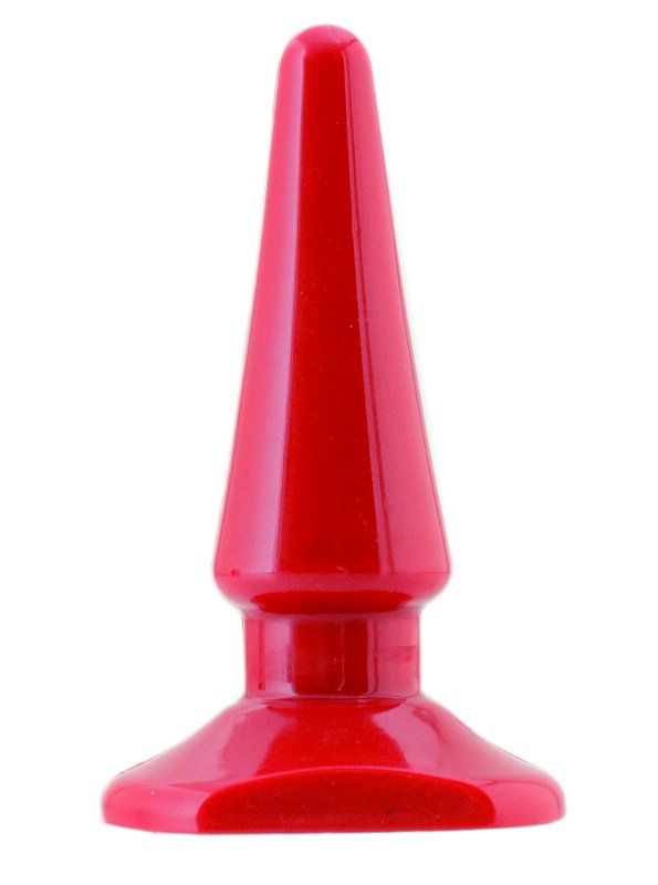 анальная втулка black & red by toyfa, пвх, красная, 10 см, ø 3 см в Сочи
