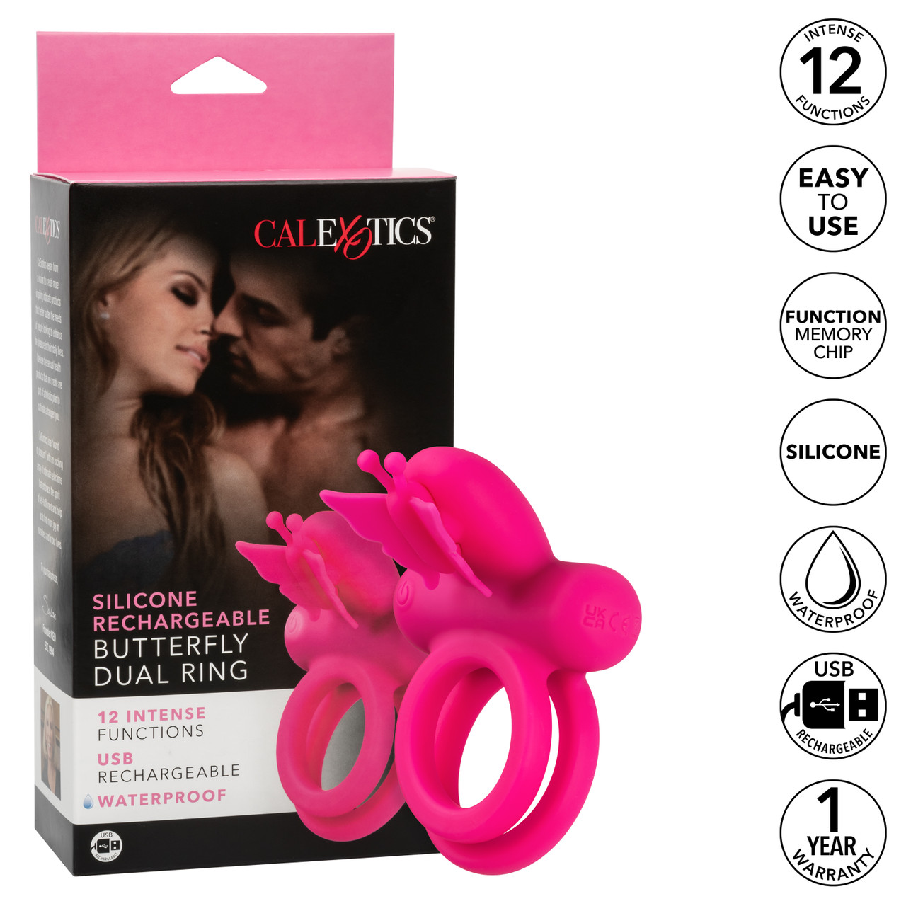 перезаряжаемое эрекционное виброкольцо silicone rechargeable dual butterfly ring в Сочи