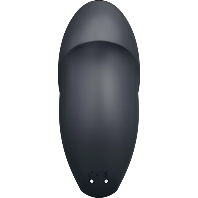 вибромассажер satisfyer tap & climax 1, силикон, серый, 11 см в Сочи