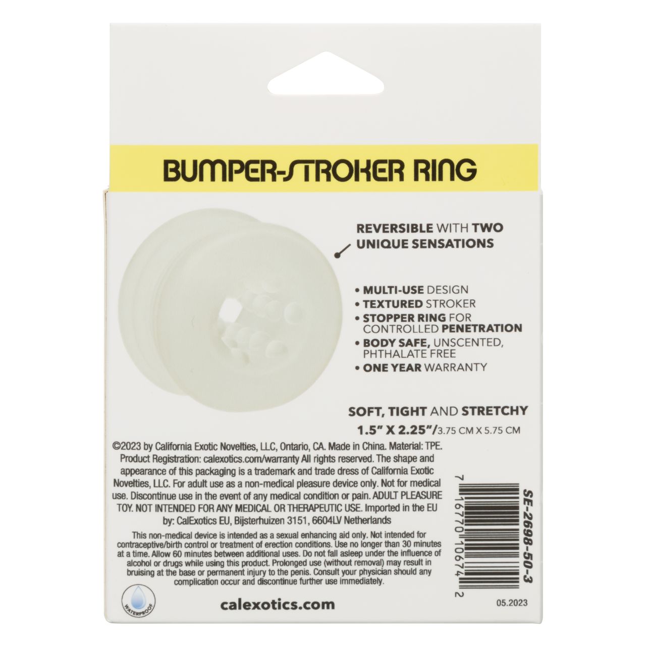кольцо- бампер на пенис из эластомера boundless bumper-stroker ring в Сочи