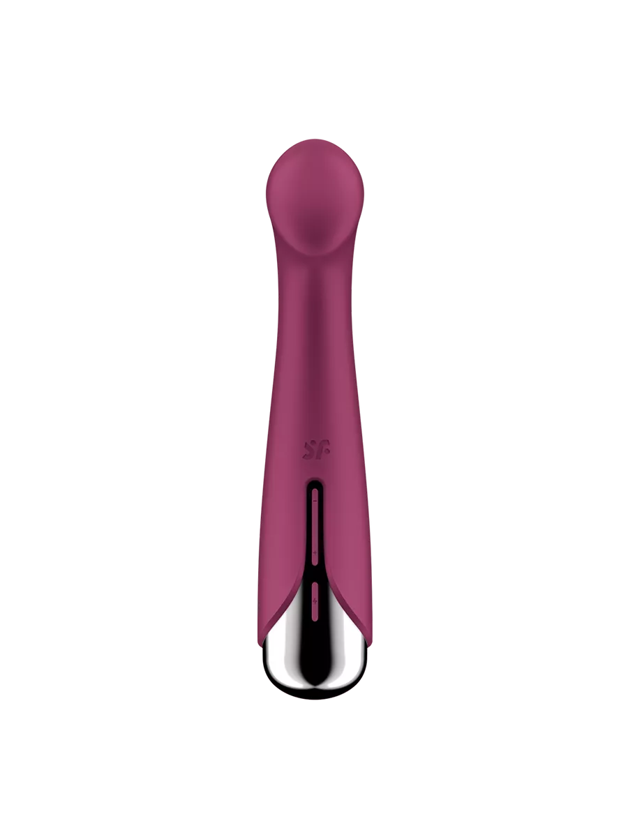 вибратор для точки g  с ротацией satisfyer spinning g-spot 1, силикон, бордовый, 16,8 см в Сочи