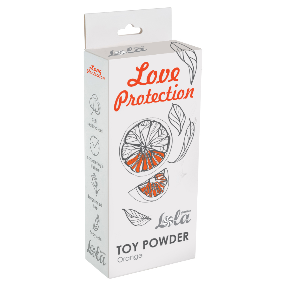 пудра для игрушек ароматизированная love protection orange 30g 1829-01lola в Сочи