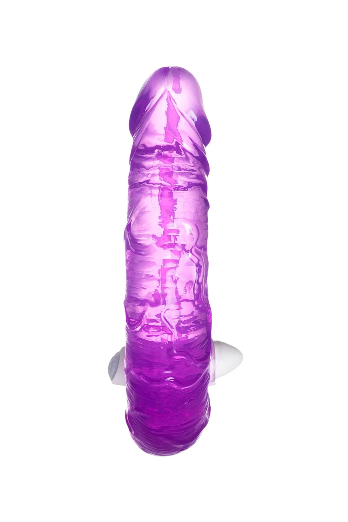 фаллоимитатор двусторонний с вибропулей toyfa double dildo with vibro bullet, tpr, фиолетовый, 35 см в Сочи