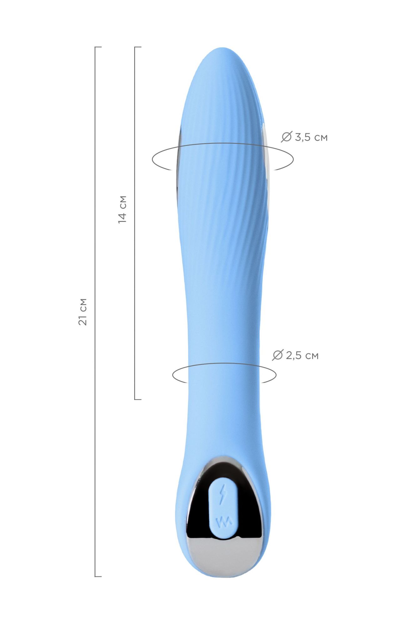 вибратор с электростимуляцией physics tesla g-point, силикон, голубой, 21 см в Сочи