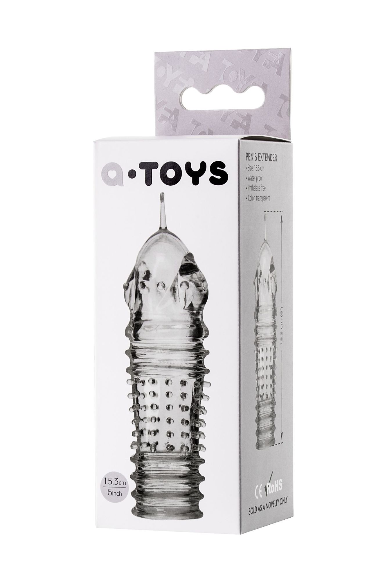 насадка на пенис toyfa a-toys baldi, tpr, прозрачный, 15,3 см в Сочи