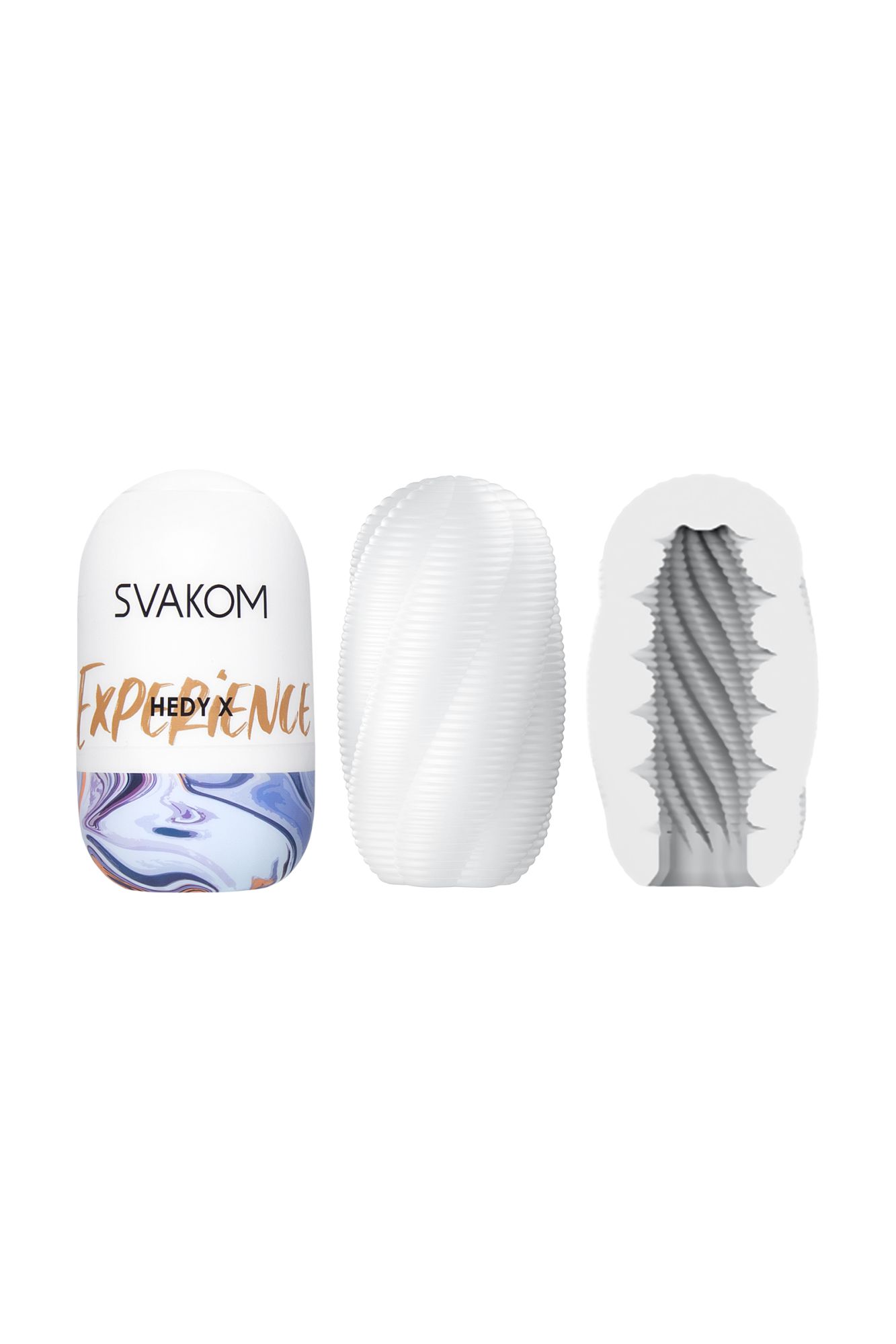 набор мастурбаторов нереалистичных svakom hedy x5 mixed (5 шт.), tpe, белый, 9 см в Сочи