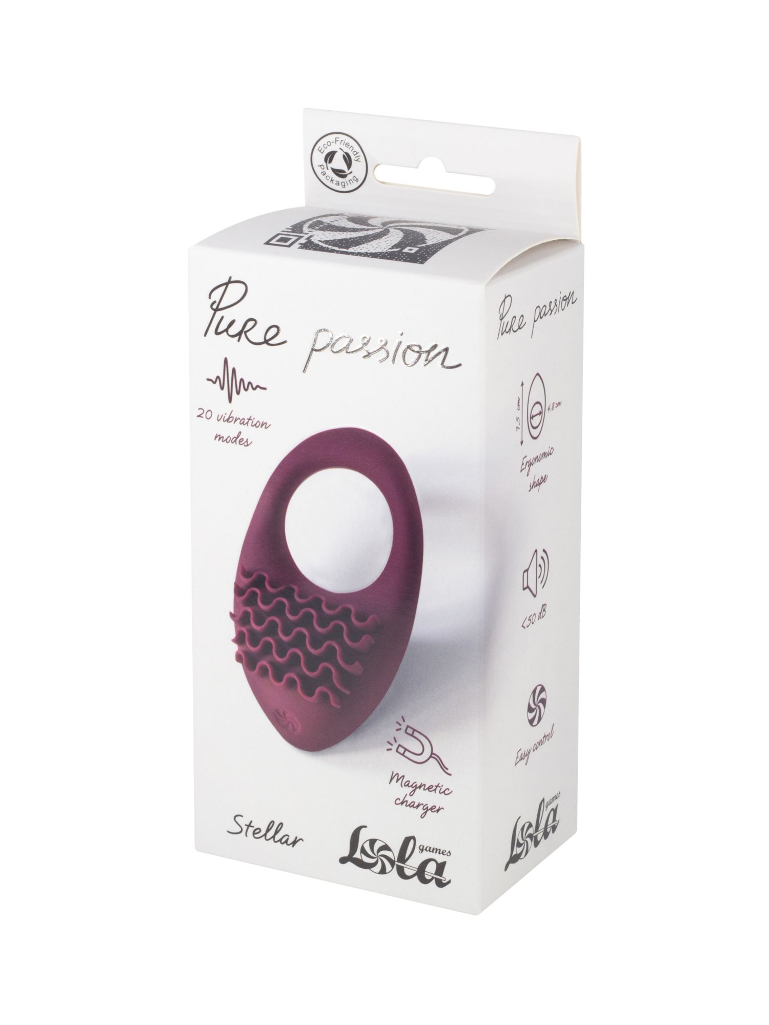 перезаряжаемое эрекционное виброкольцо pure passion stellar wine red 1501-02lola в Сочи