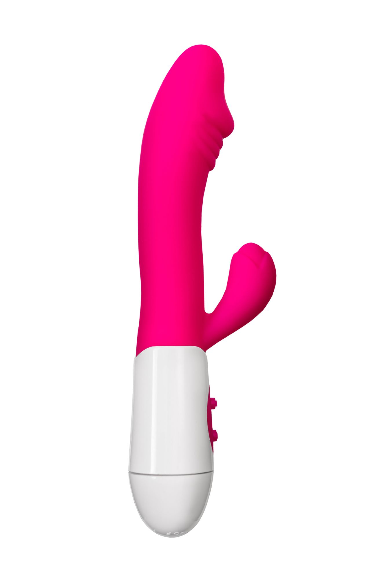 вибратор с клиторальным стимулятором toyfa a-toys area, силикон, розовый, 19,5 см в Сочи