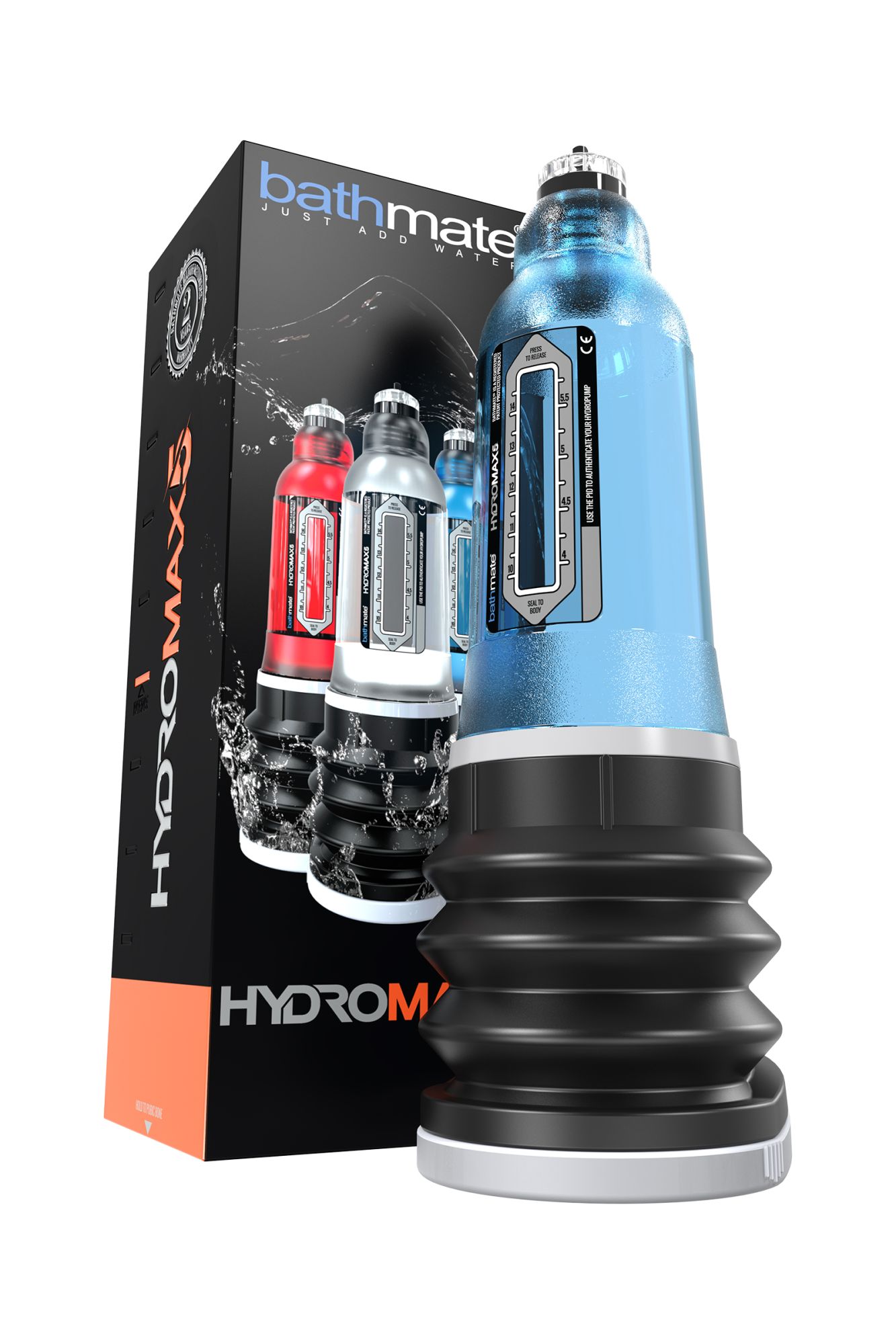 помпа для пениса bathmate hydromax5, abs пластик, голубая, 26 см (аналог hydromax x20) в Сочи