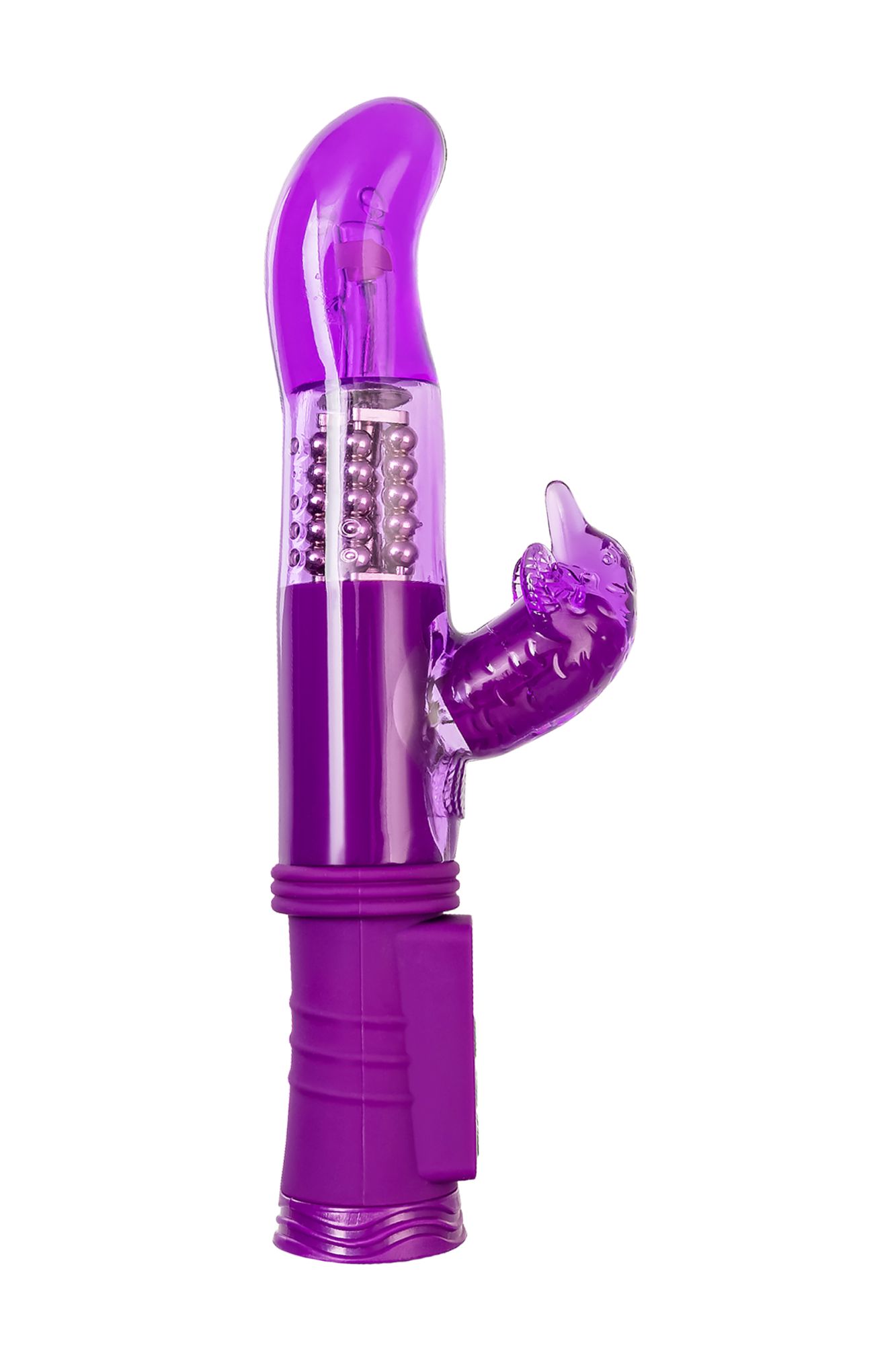 вибратор с клиторальным стимулятором toyfa a-toys, tpr, фиолетовый, 22,5 см в Сочи