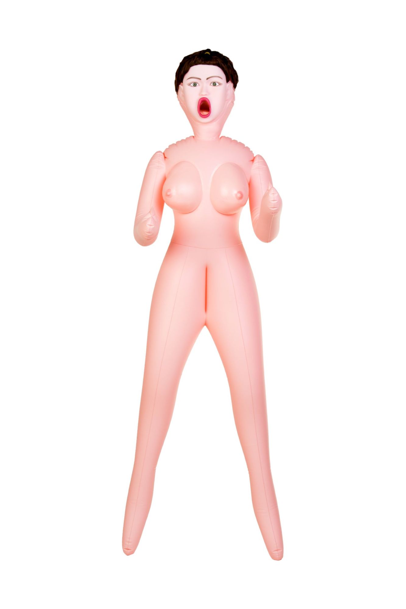 кукла надувная dolls-x by toyfa violet, брюнетка, с тремя отверстиями, кибер вставка: вагина в Сочи