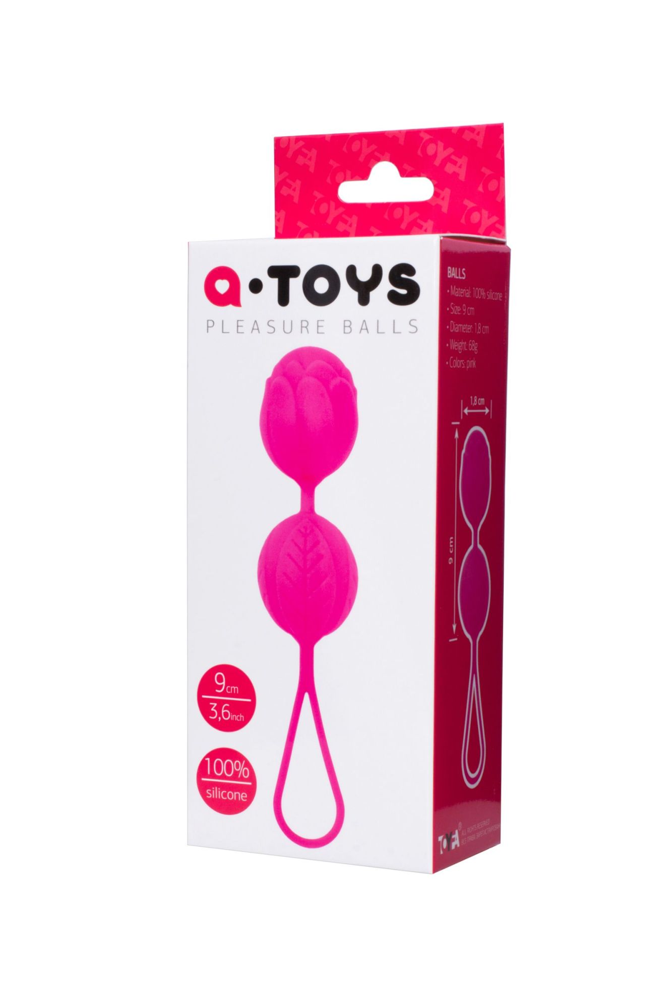 вагинальные шарики toyfa  a-toys flov, силикон, розовый, 15  см в Сочи