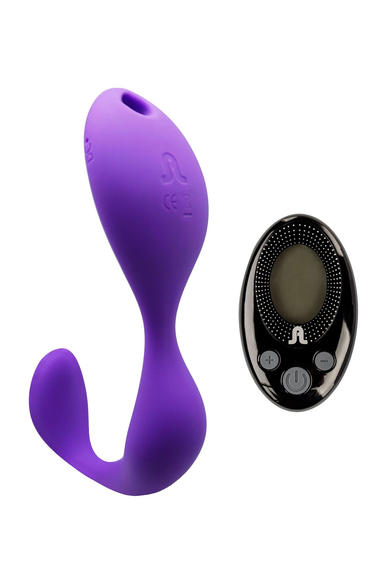 вибромассажер adrien lastic mr. hook, силикон, фиолетовый, 12 см в Сочи