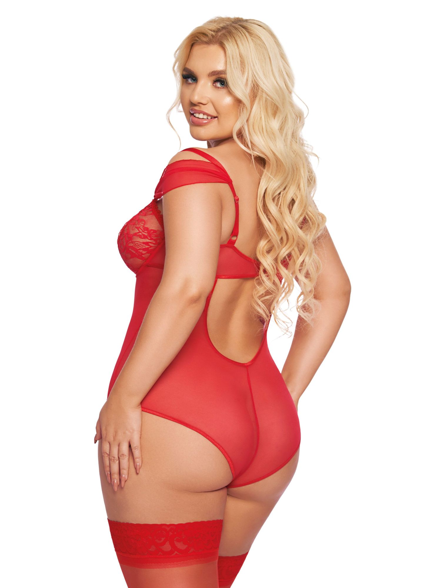 Эротическое боди softline collection dora, красный, xl в Сочи
