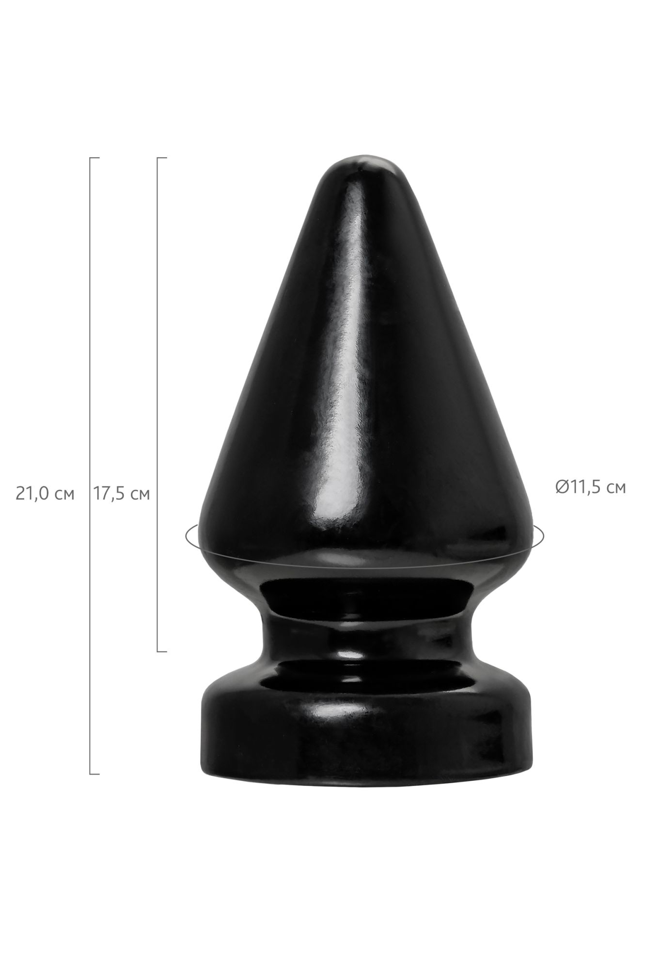 анальная втулка toyfa popo pleasure draco β, pvc, черная, 21 см, ø 11,5 см в Сочи