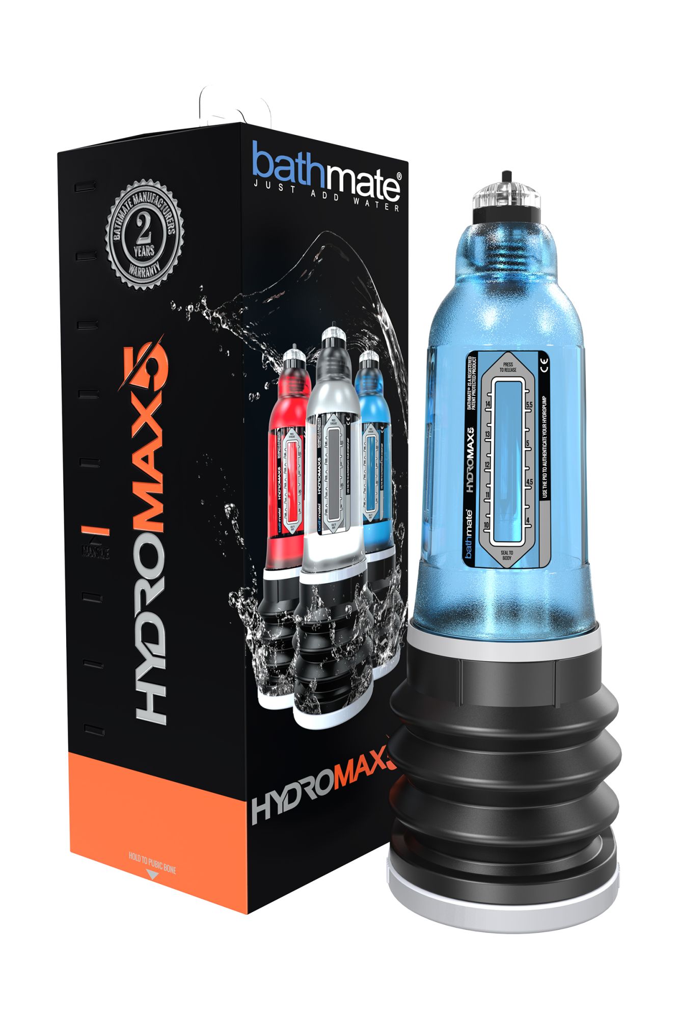 помпа для пениса bathmate hydromax5, abs пластик, голубая, 26 см (аналог hydromax x20) в Сочи