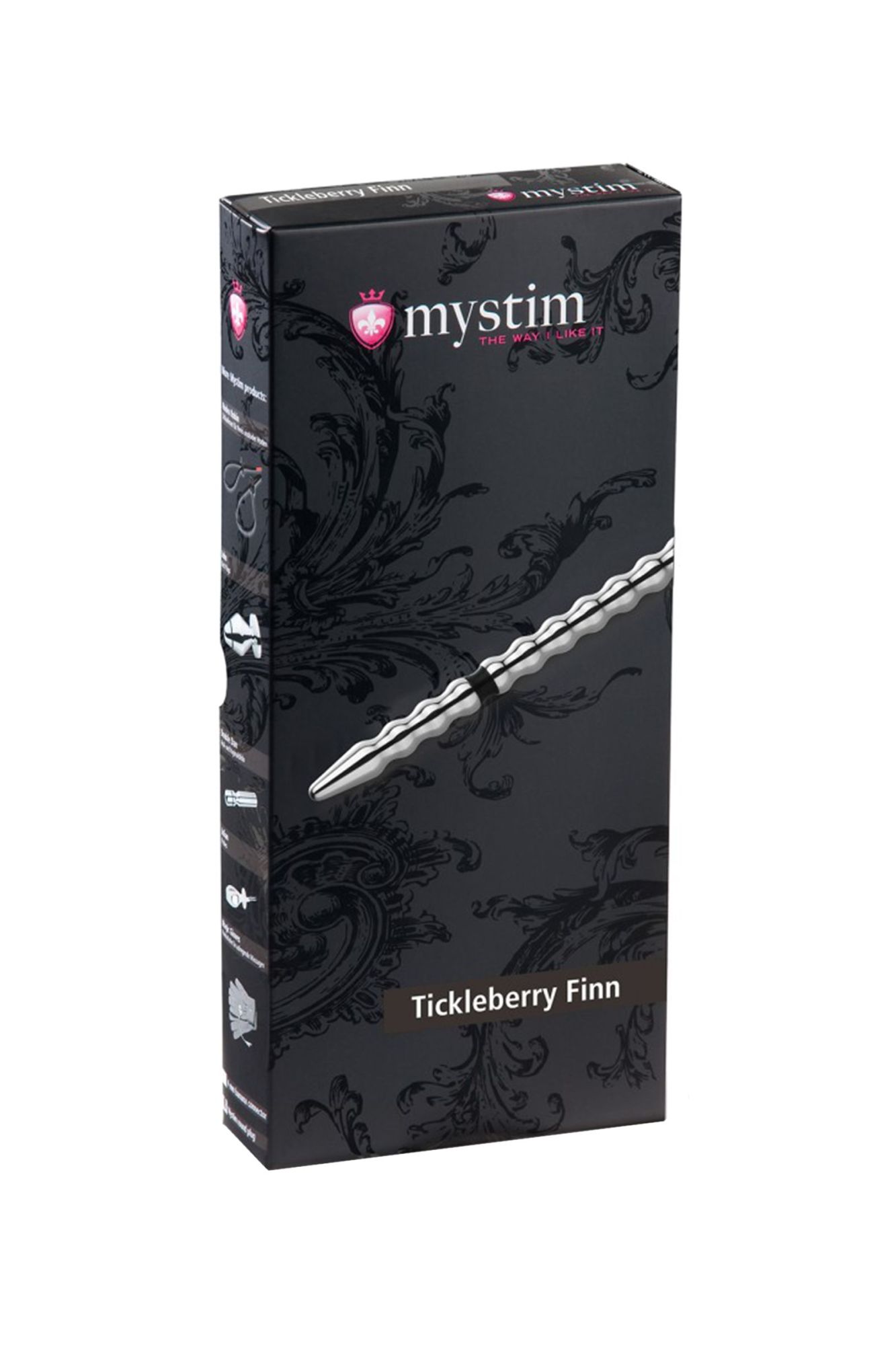 электростимулятор уретры mystim tickleberry finn, хирургическая сталь, серебряный, 19,6 см в Сочи