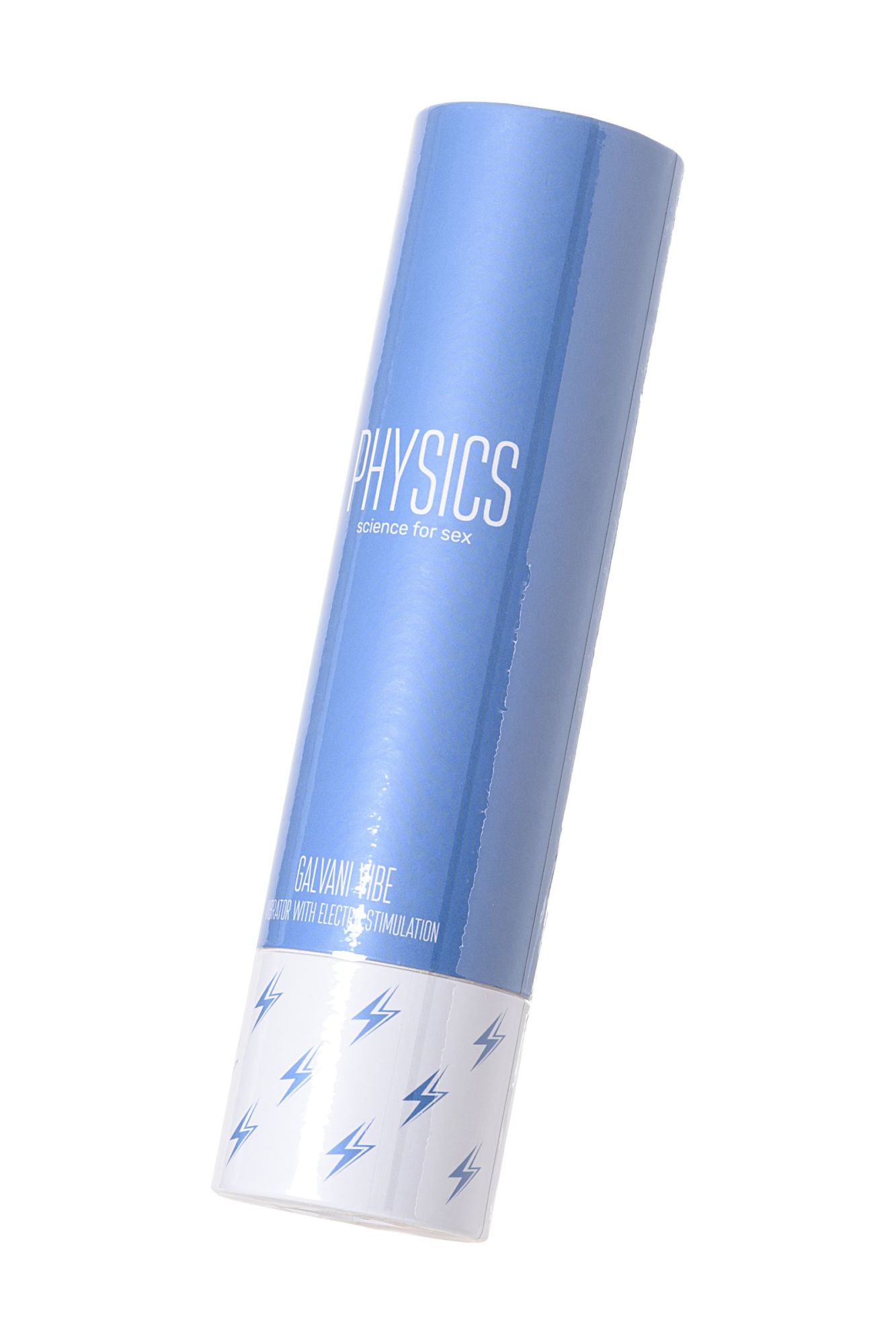 вибратор с электростимуляцией physics galvani vibe, силикон, голубой, 21 см в Сочи
