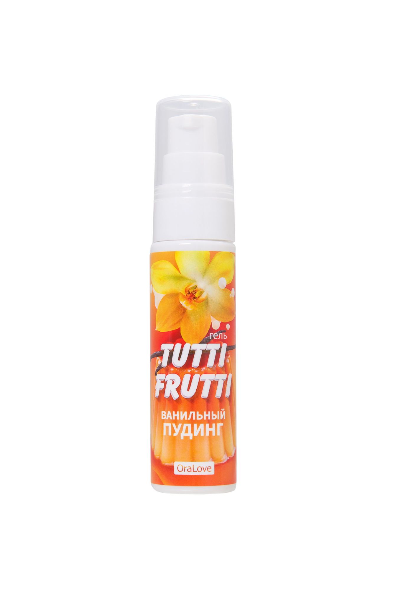 съедобная гель-смазка tutti-frutti для орального секса со вкусом ванильный пудинг, 30 гр в Сочи