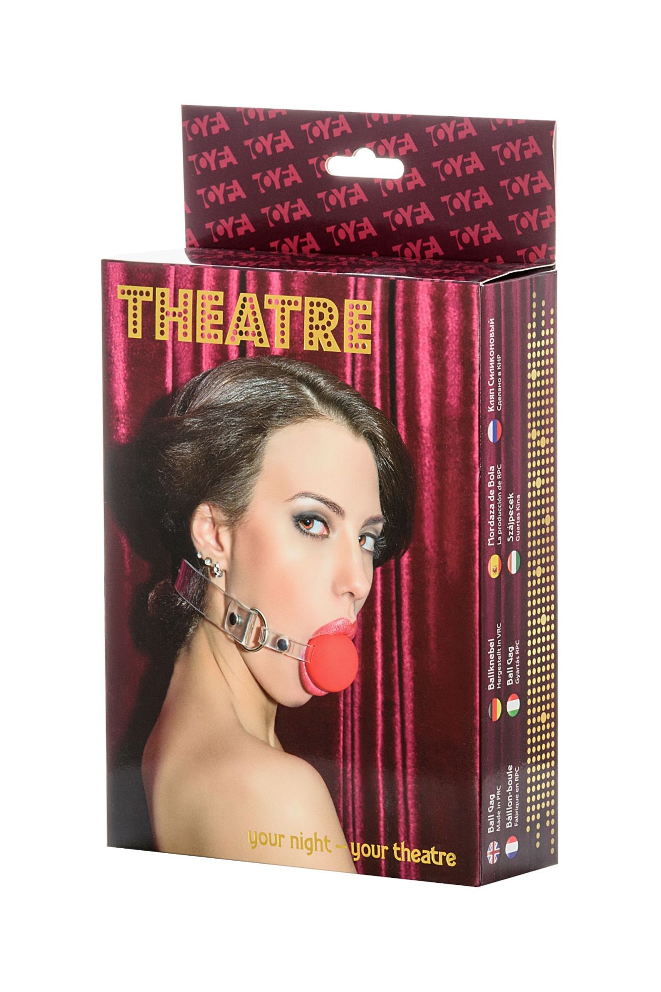 кляп toyfa theatre, силикон, красный в Сочи