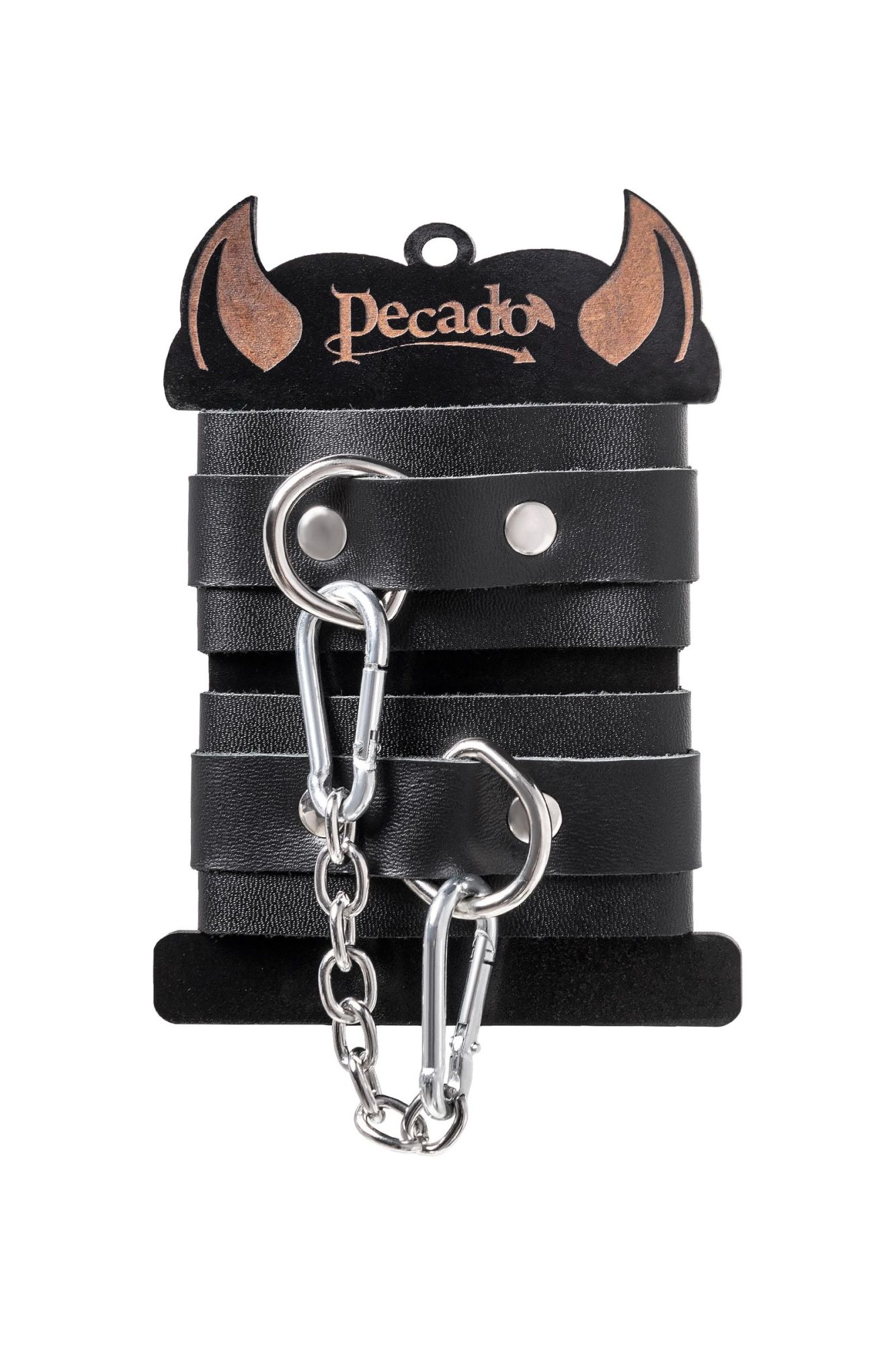наручники-браслеты pecado bdsm, мини со скруглёнными углами, натуральная кожа, чёрные в Сочи